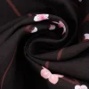 Rico Design Baumwollstoff Stoffabschnitt Kirschblütenzweige schwarz weiß 50x140cm