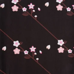 Rico Design Baumwollstoff Stoffabschnitt Kirschblütenzweige schwarz weiß 50x140cm