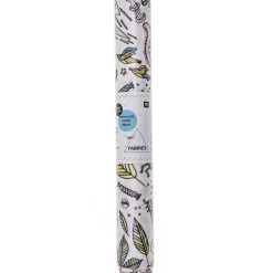 Rico Design beschichtete Baumwolle Stoffabschnitt Insekten Blätter Sterne puderrosa bunt 25x70cm