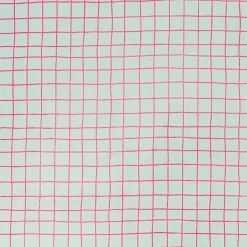 Rico Design beschichtete Baumwolle Stoffabschnitt kariert mint pink 25x70cm