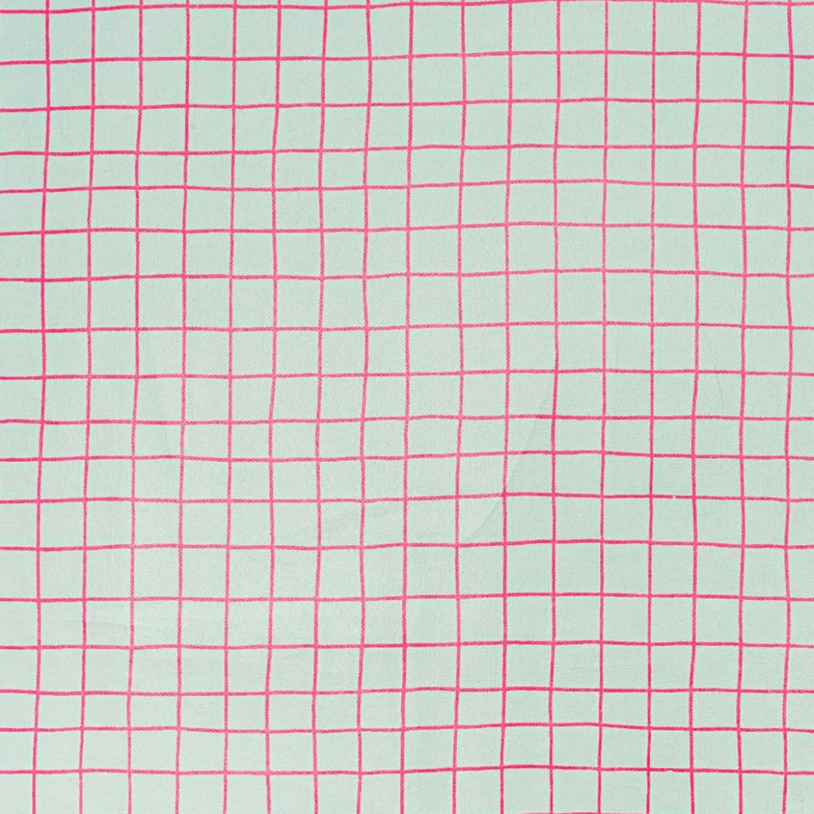 Rico Design beschichtete Baumwolle Stoffabschnitt kariert mint pink 25x70cm