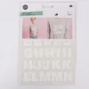 Rico Design Bügelmotivset Alphabet Buchstaben 2 Bögen weiß
