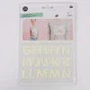 Rico Design Bügelmotivset Alphabet Buchstaben 2 Bögen im Dunkeln leuchtend