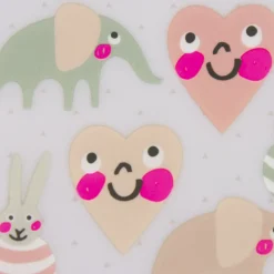 Rico Design Bügelmotivset Baby Girl 6 Motive rosa hellgrün