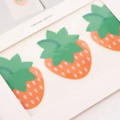 Rico Design Bügelmotivset Erdbeere 9 Stück 4,5x6cm