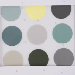 Rico Design Bügelmotivset Kreise Punkte Grün Mix 2 Blatt