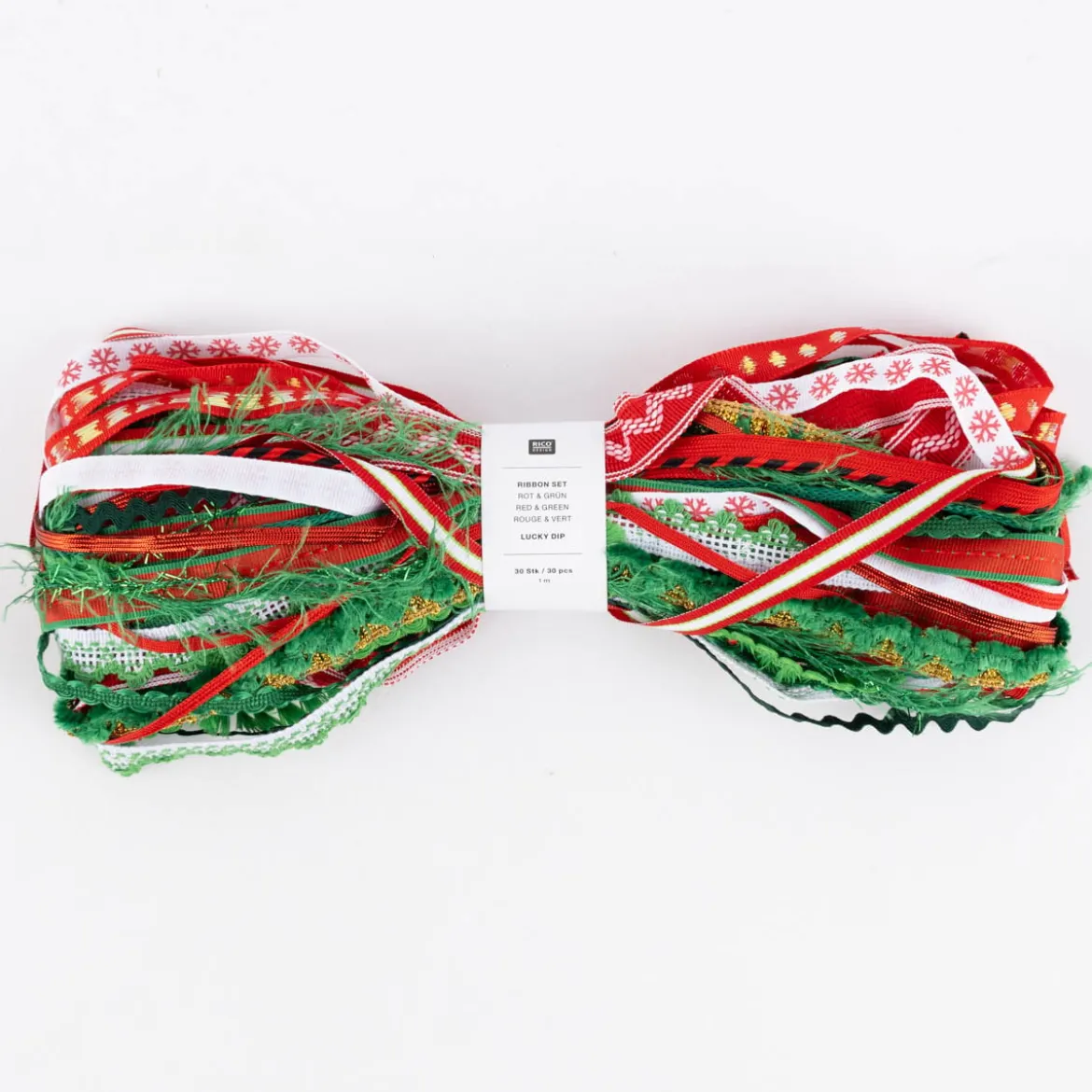 Rico Design Bänder Set Lucky Dip 30 Stück verschiedene Farbkombinationen