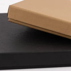 Rico Design Box mit Deckel PURE Box A5 aus Pappe schwarz 21,7x15,3x2,3cm