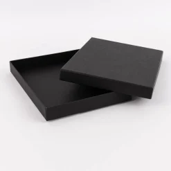 Rico Design Box mit Deckel PURE Box A5 aus Pappe schwarz 21,7x15,3x2,3cm