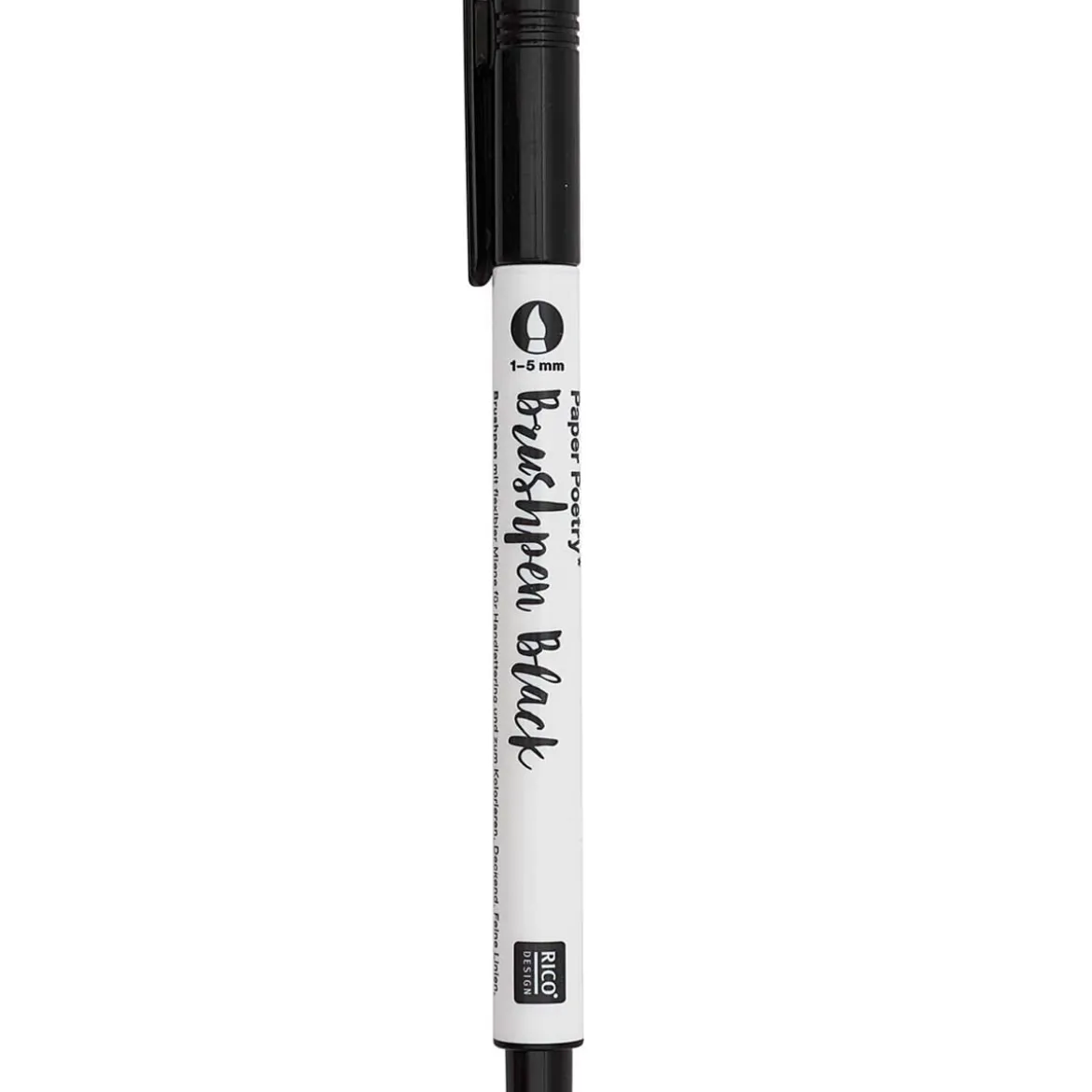 Rico Design Brushpen mit flexibler Mine schwarz 1-5mm
