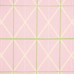 Rico Design Canvas Baumwollstoff Stoffabschnitt Raster geometrisch Linien rosa neongrün gelb 50x140cm