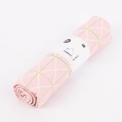 Rico Design Canvas Baumwollstoff Stoffabschnitt Raster geometrisch Linien rosa neongrün gelb 50x140cm