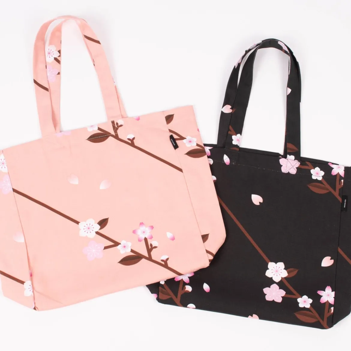 Rico Design Canvasshopper Kirschblüten Sakura pfirsich rosa 38x40x13cm