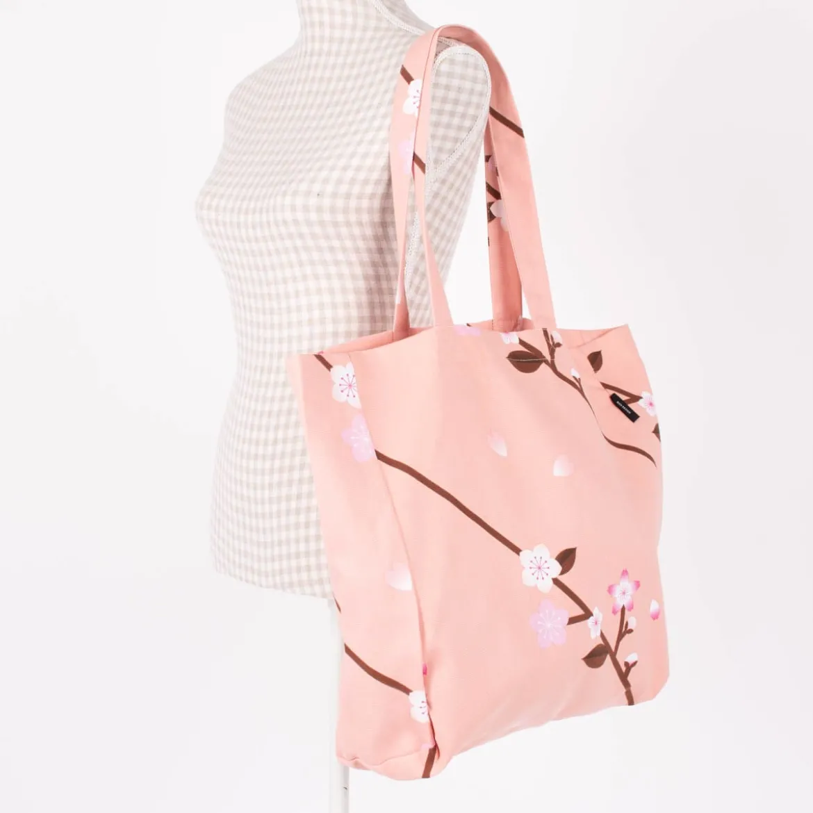 Rico Design Canvasshopper Kirschblüten Sakura pfirsich rosa 38x40x13cm