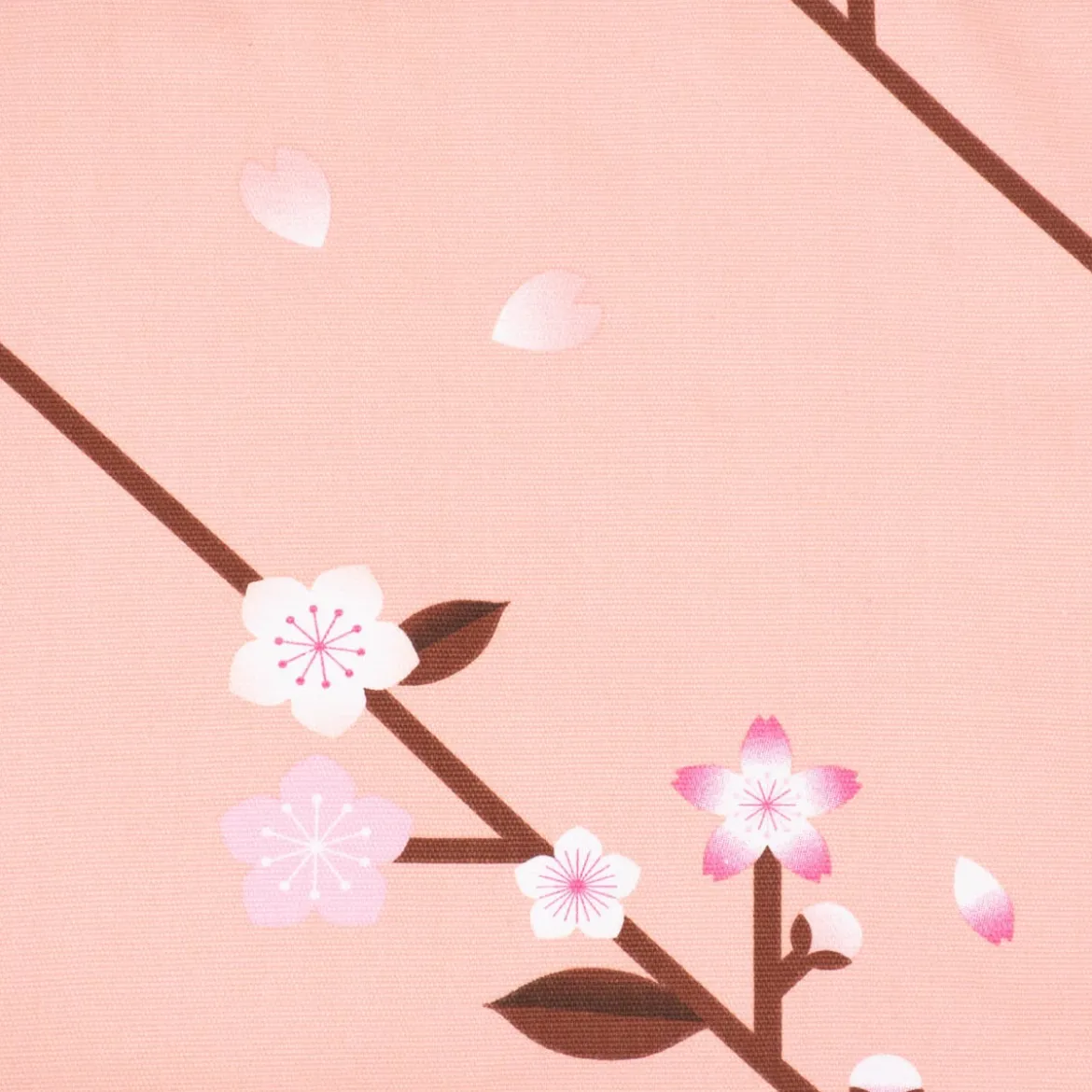 Rico Design Canvasshopper Kirschblüten Sakura pfirsich rosa 38x40x13cm