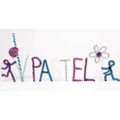 Rico Design Chenilledraht-Mix Glitter Pastell 50cm 10er Pack