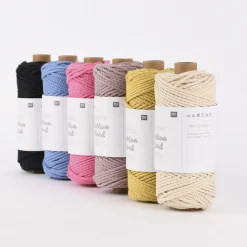 Rico Design Creative Cotton Cord Skinny 190g 55m verschiedene Farben
