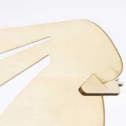 Rico Design 3D Dekofigur Steckhasen Holz natur 2 Stück