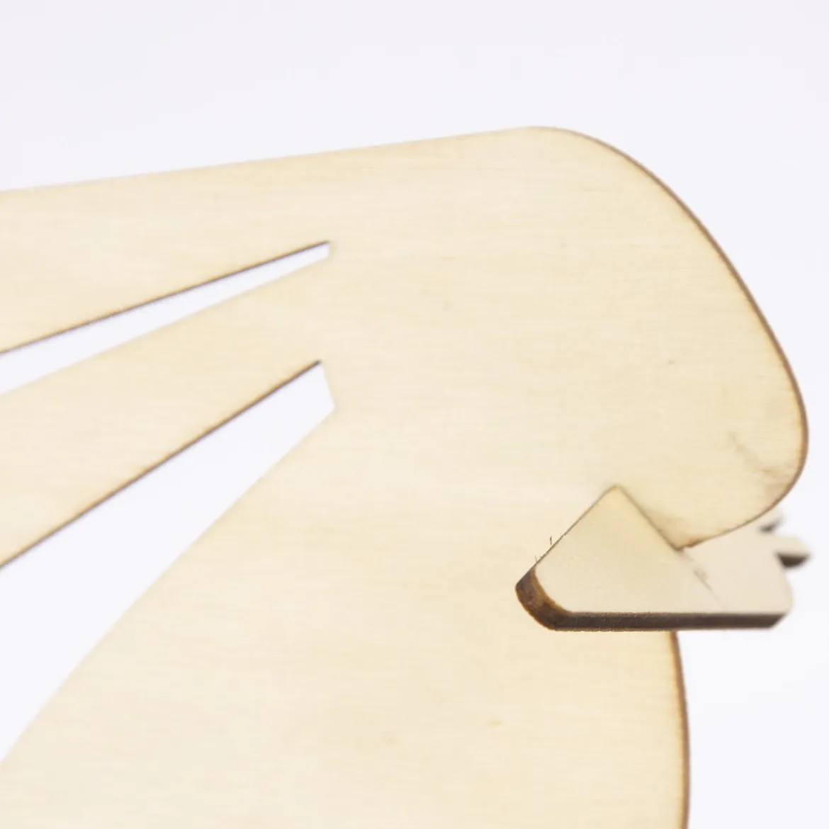 Rico Design 3D Dekofigur Steckhasen Holz natur 2 Stück