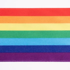 Rico Design Dekoband Geschenkband Regenbogen Breite 6cm bunt 3m