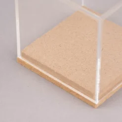 Rico Design Dekohaube Würfel Kunststoff Holz 6x6x6,5cm