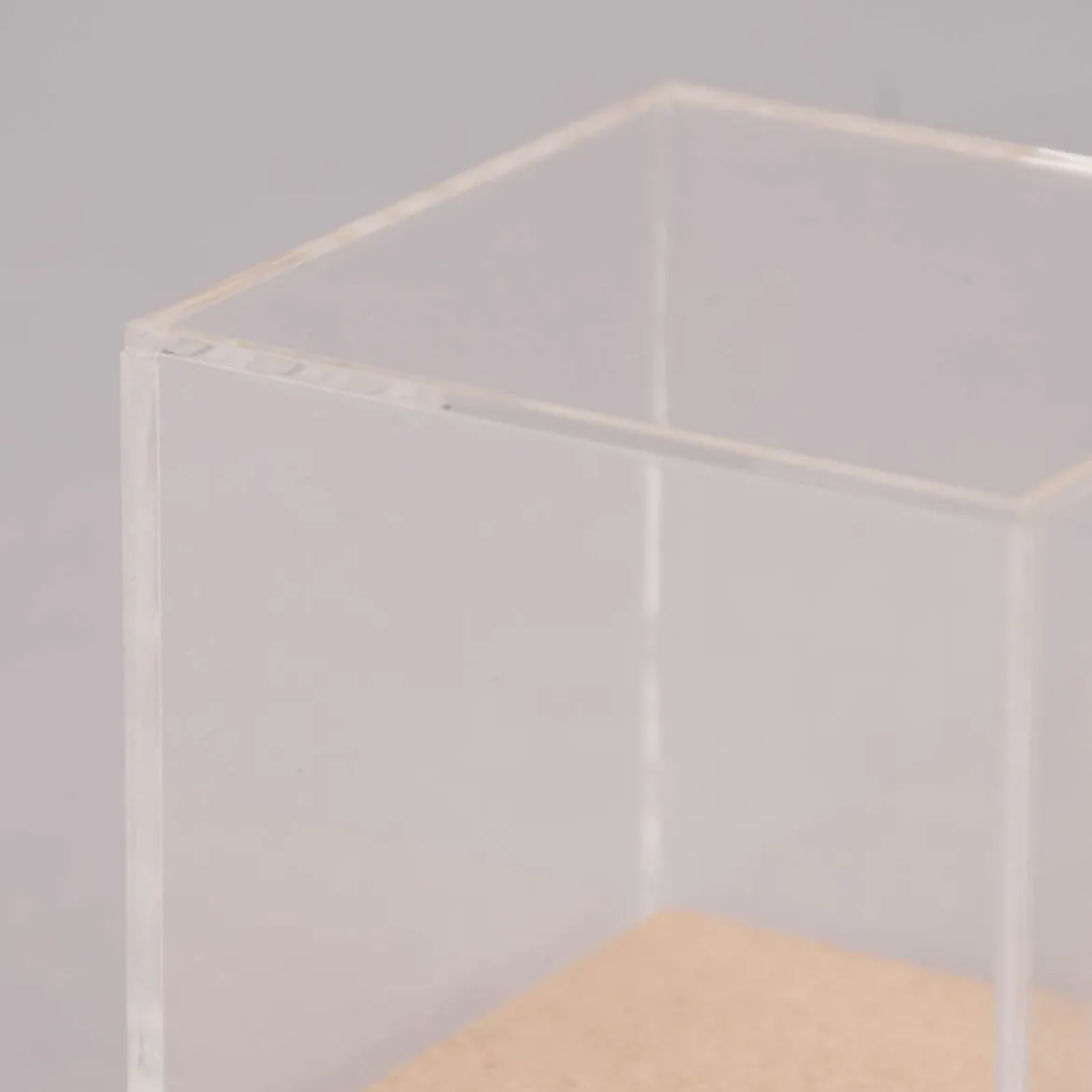 Rico Design Dekohaube Würfel Kunststoff Holz 6x6x6,5cm