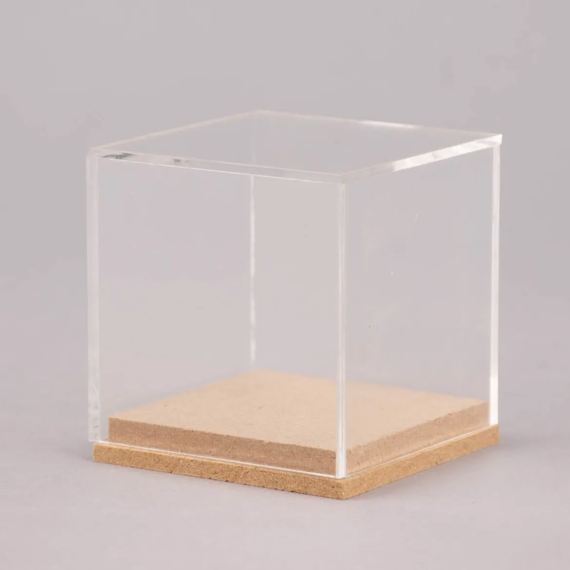 Rico Design Dekohaube Würfel Kunststoff Holz 6x6x6,5cm