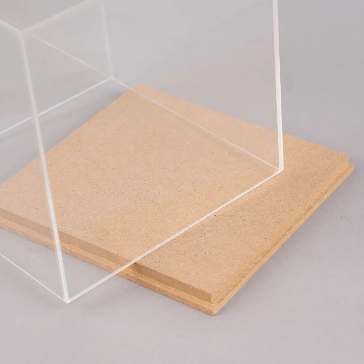 Rico Design Dekohaube Würfel Kunststoff Holz 12,5x12,5x13cm