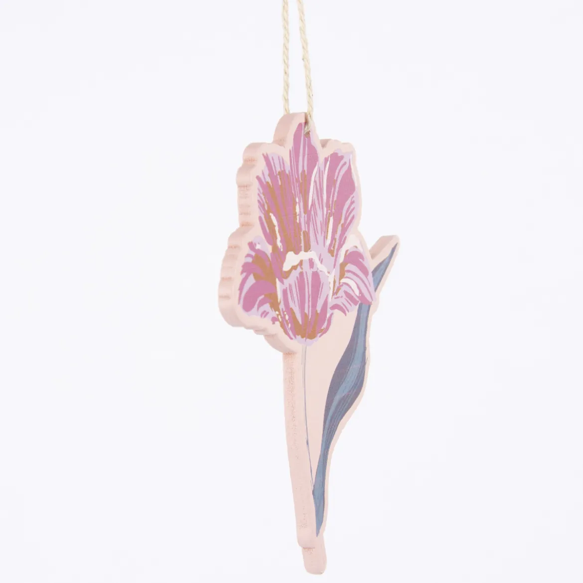 Rico Design Dekohänger Blume dunkelrot rosa 8x10cm