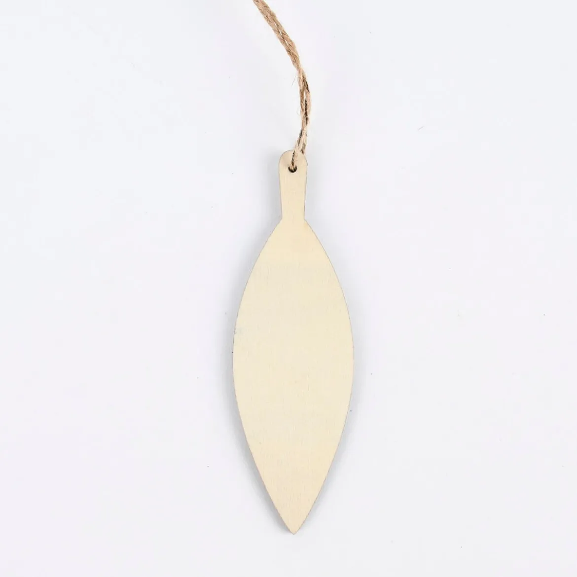 Rico Design Dekohänger Buchenblatt Holz natur 3,8x12,1cm