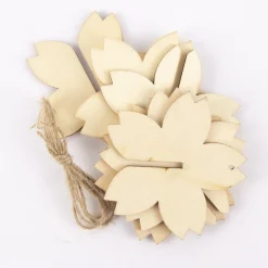 Rico Design Dekohänger 3D Steckblüten Holz natur 3 Stück
