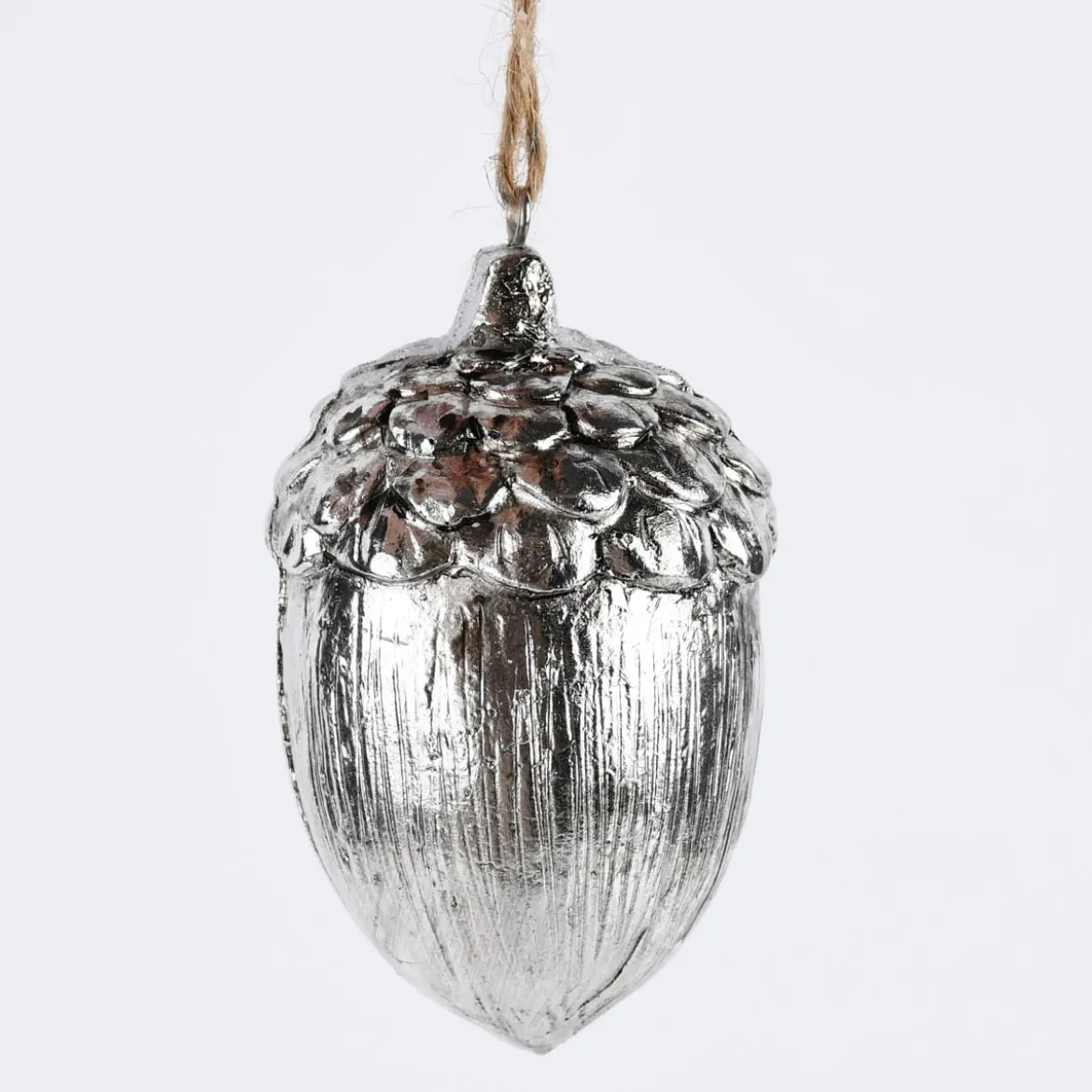 Rico Design Dekohänger Eichel Kunststoff silberfarben 5x8,5cm