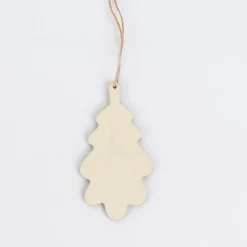 Rico Design Dekohänger Eichenblatt Holz natur 6x11,4cm