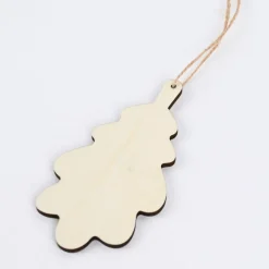 Rico Design Dekohänger Eichenblatt Holz natur 6x11,4cm