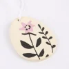 Rico Design Dekohänger Osterei Blumen Holz natur 11cm