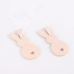 Rico Design Dekohänger Osterhase Holz 2 Stück puder rosa