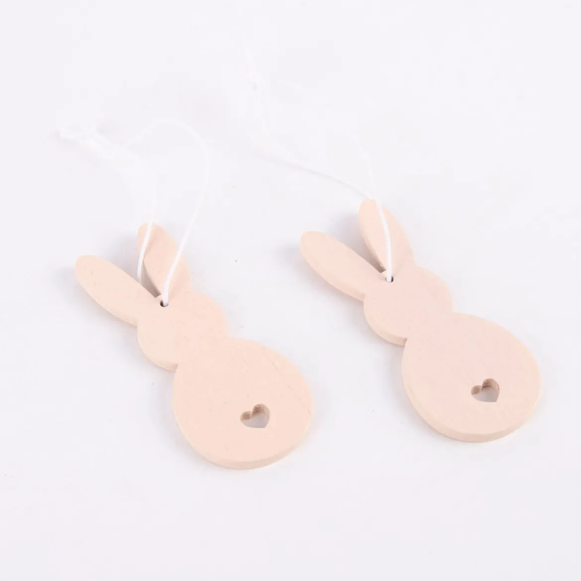 Rico Design Dekohänger Osterhase Holz 2 Stück puder rosa
