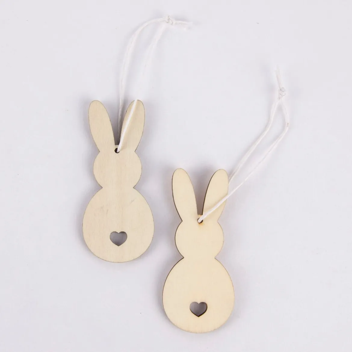 Rico Design Dekohänger Osterhase Holz 2 Stück natur