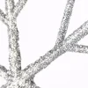 Rico Design Dekohänger Schneeflocke klein Glitter silberfarben 10x10cm