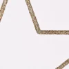 Rico Design Dekohänger Stern groß Glitter goldfarben 24,5x24,5cm