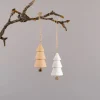 Rico Design Dekohänger Tannenbaum mit Glocke natur 22x4cm
