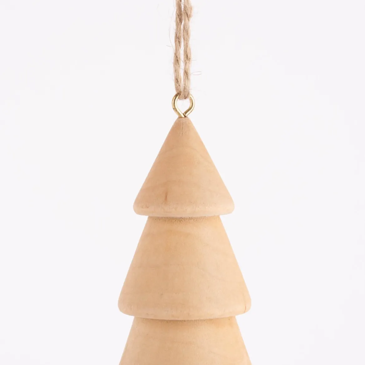 Rico Design Dekohänger Tannenbaum mit Glocke natur 22x4cm
