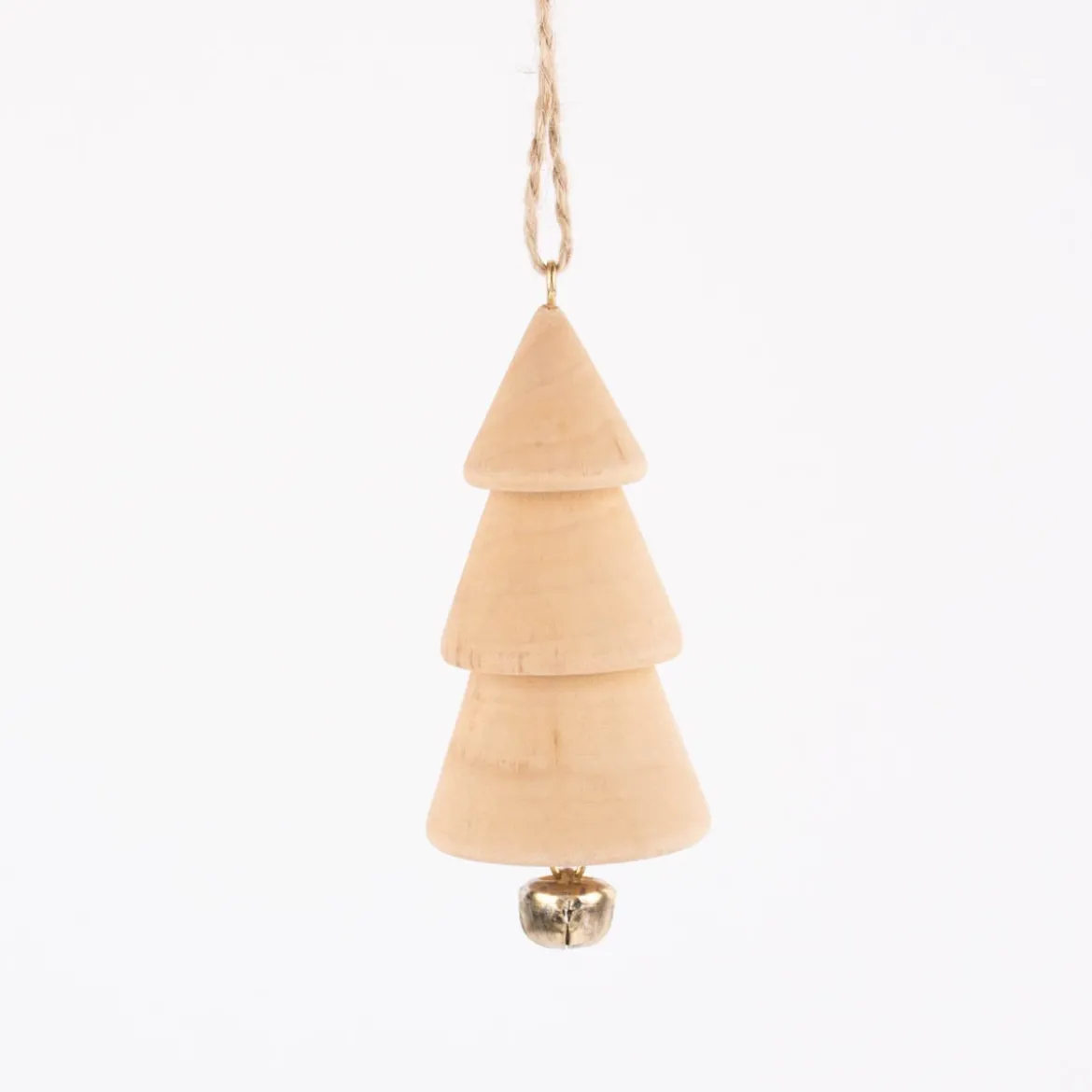 Rico Design Dekohänger Tannenbaum mit Glocke natur 22x4cm