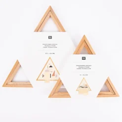 Rico Design Dekostickrahmen Dreieck Holz 21x18cm