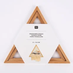 Rico Design Dekostickrahmen Dreieck Holz 21x18cm