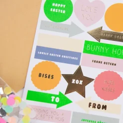Rico Design DIY Card Bunny Hop mint gold 3 tlg.