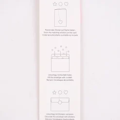 Rico Design DIY Card Herz Aquarell weiß rot 12,5x17,6cm