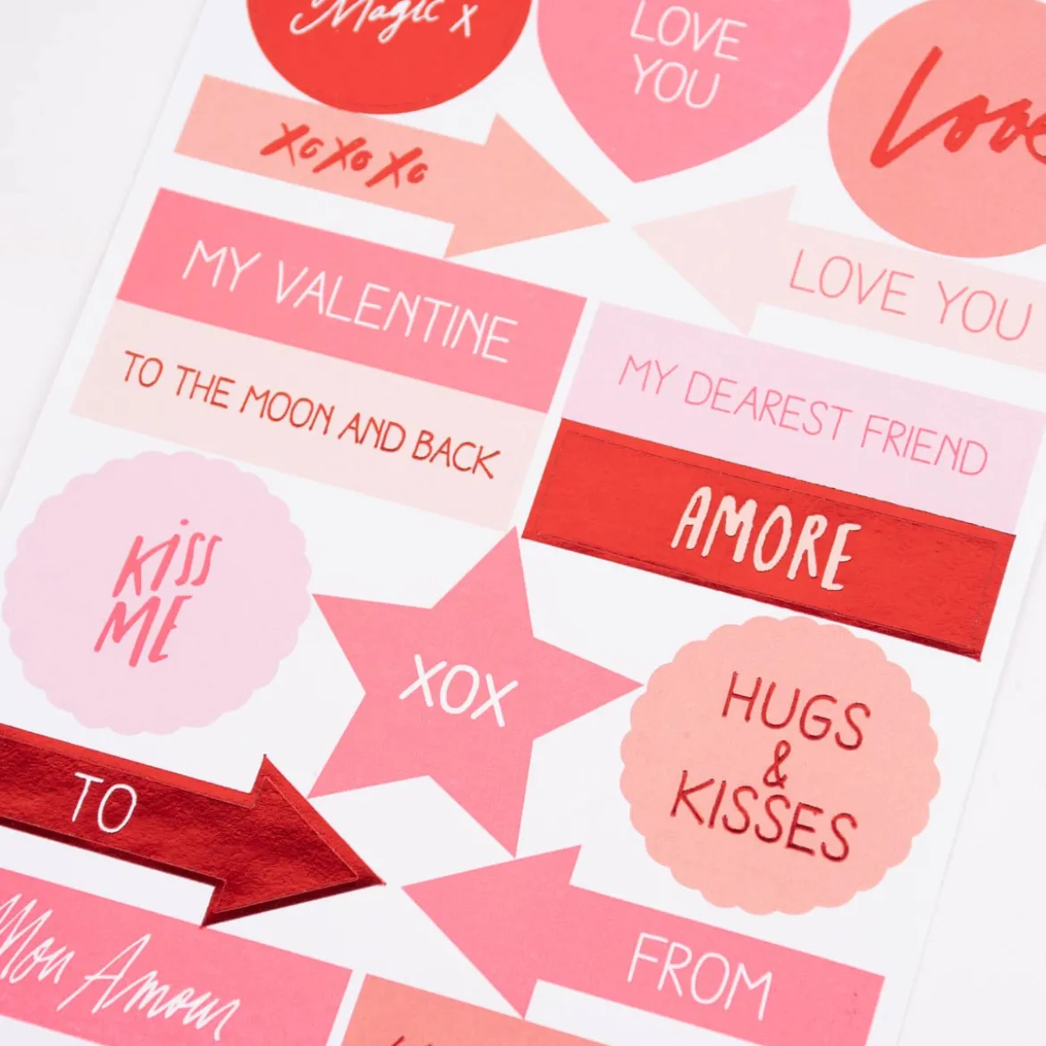 Rico Design DIY Card Herz Aquarell weiß rot 12,5x17,6cm