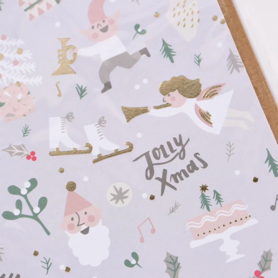 Rico Design DIY Card Jolly Christmas pastell 12,5x17,6cm