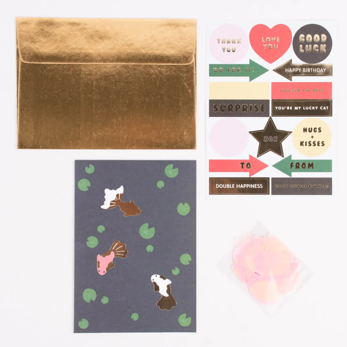 Rico Design DIY Card Kois dunkelblau 12,5x17,6cm